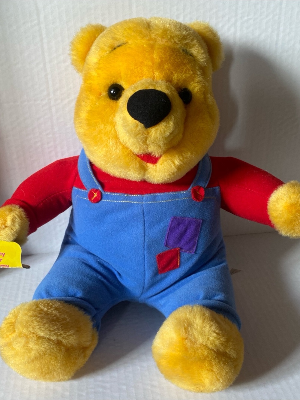 Vtg Disney Winnie the Pooh Interactive Toy Mattel 1997 Bear Tag. Does not work